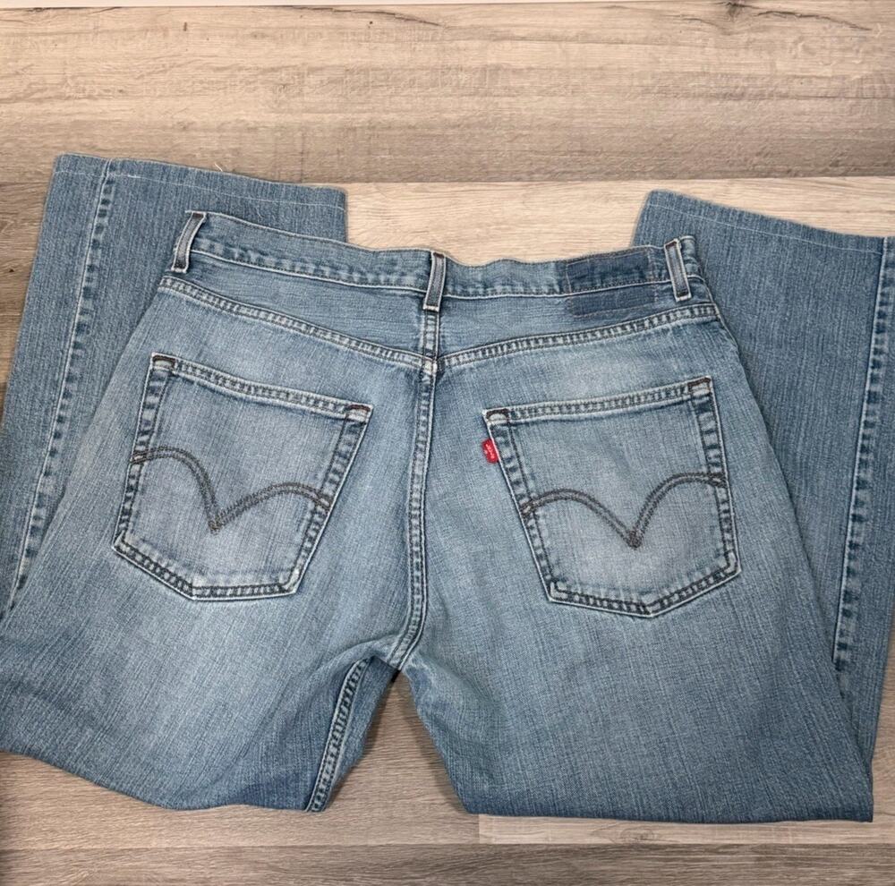Levi's 569 Loose Straight Jeans Men's 34x27 Light Wash Denim Y2K Skater